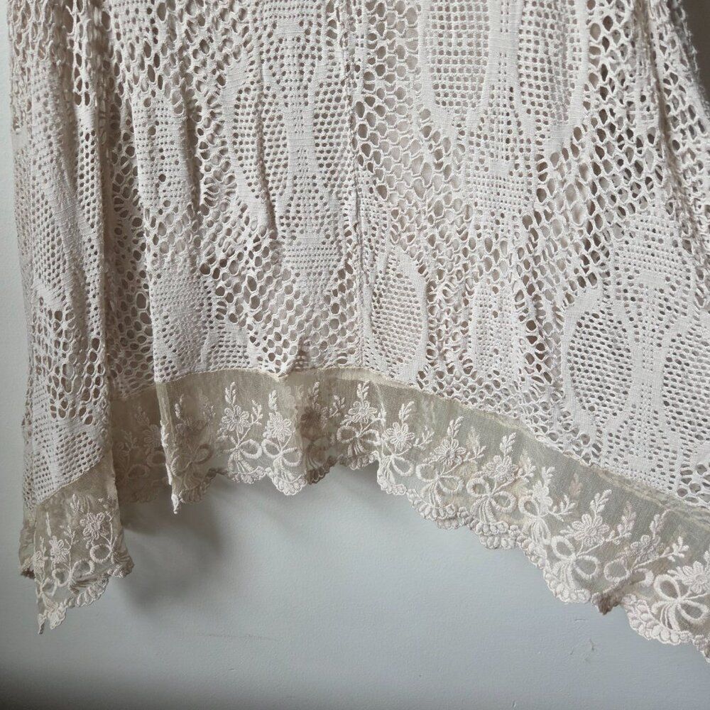 EUC AQUAVITA 2 PC TAUPE KNIT LACED 2 PC TANK TOP BEACH / SWIM ONE SIZE - Picture 8 of 15